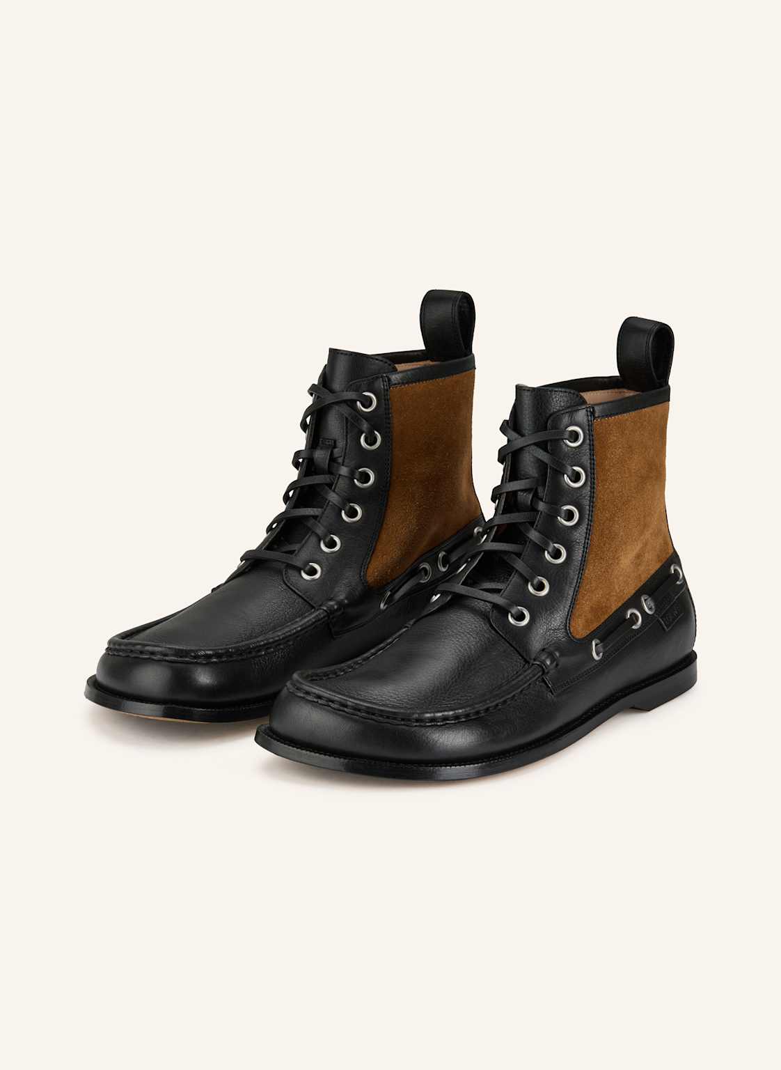 Loewe Botki Sznurowane Campo schwarz