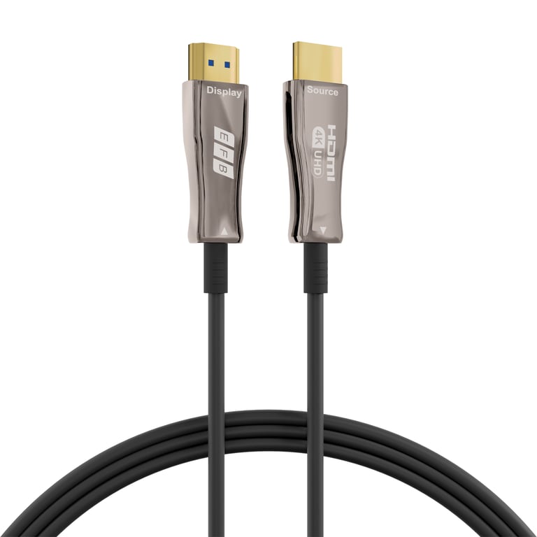 EFB Elektronik HDMI-20-00009 kabel HDMI 30 m HDMI Typu A (Standard) Czarny, Stal nierdzewna