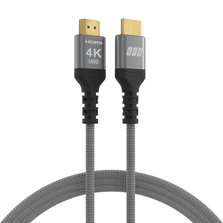 EFB Elektronik HDMI-20-00003 kabel HDMI 2 m HDMI Typu A (Standard) Szary