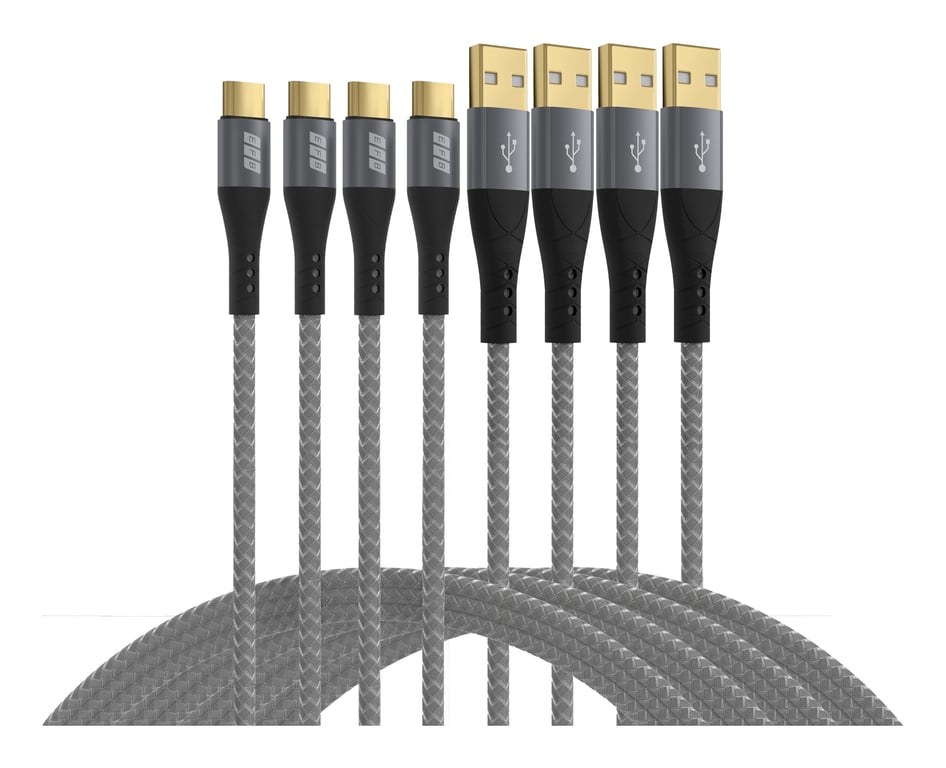 EFB Elektronik USB-AC-00005 kabel USB USB 2.0 USB A USB C Czarny, Szary