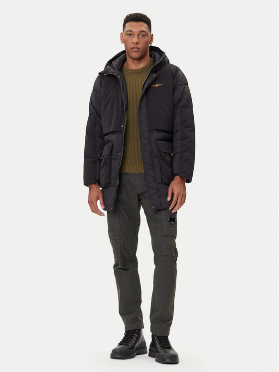 Aeronautica Militare Kurtka zimowa 252AB3015UCT04211 Czarny Regular Fit