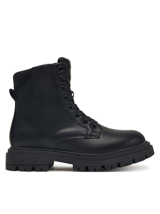 Calvin Klein Trapery Lace Up Bootie V3A5-83120-1464 D Czarny