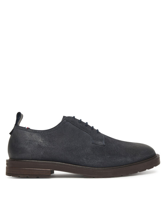 Tommy Hilfiger Półbuty Cleated Derby FM0FM05770 Granatowy