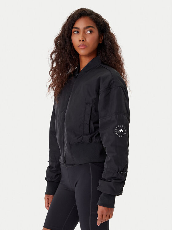 adidas by Stella McCartney Kurtka bomber True Nature JF6030 Czarny Loose Fit