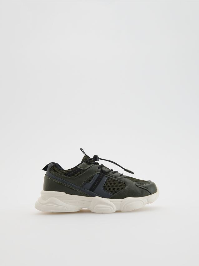 Reserved - Sportowe sneakersy - zielony