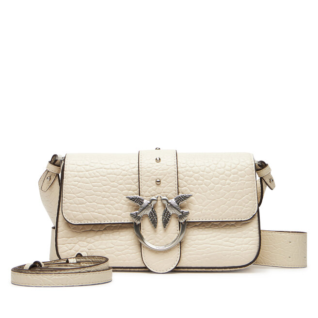 Torebka PINKO Love One Mini Slouchy Fl Al 25-26 PLTT 104340 A2JU Écru