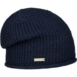 Czapka Dzianinowa Jalica Headsock by Seeberger, ciemnoniebieski, One Size