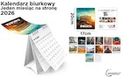 Kalendarz 2026 biurkowy 17x20cm Miasta świata