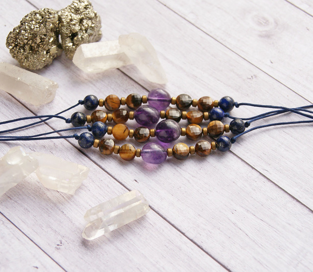 PANNA - zodiac collection - tygrysie oko, ametyst