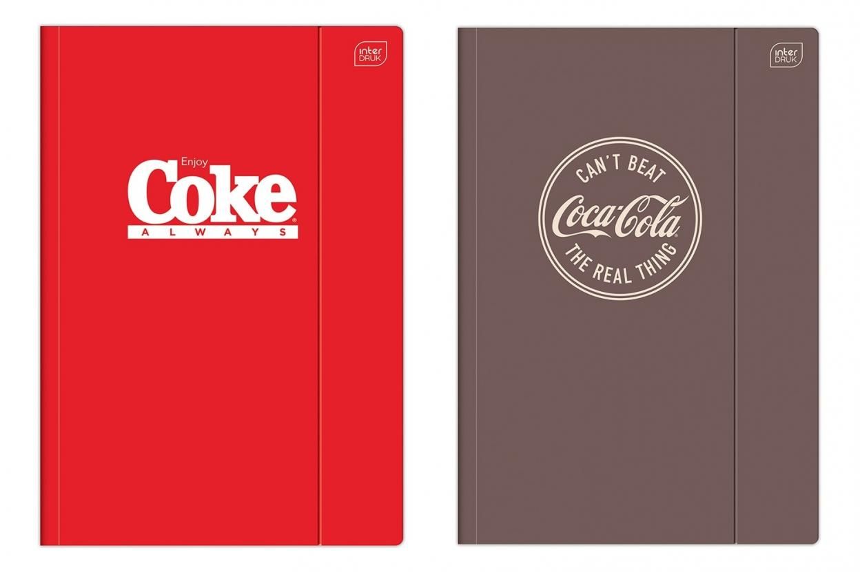 Interdruk Teczka A4 z gumką Hybrid Coca Cola (10szt) - artykuł papierniczy
