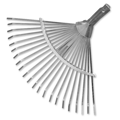 Grabie wachlarzowe metalowe 45 cm, regulowane bez trzonka