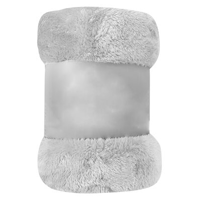 Koc coralowy Faroe 150 x 200 cm jasny szary