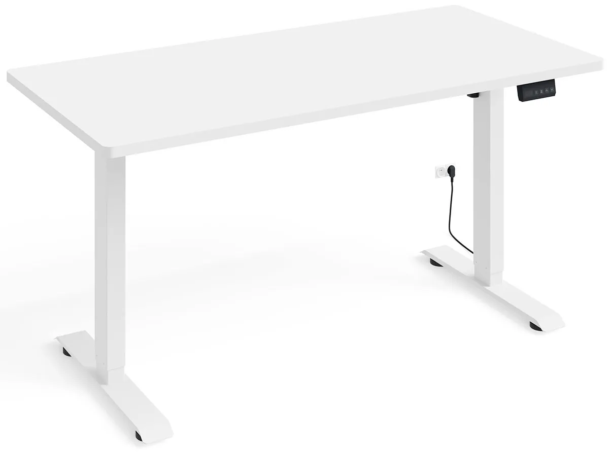 EDINOS Białe elektryczne biurko K9-P45