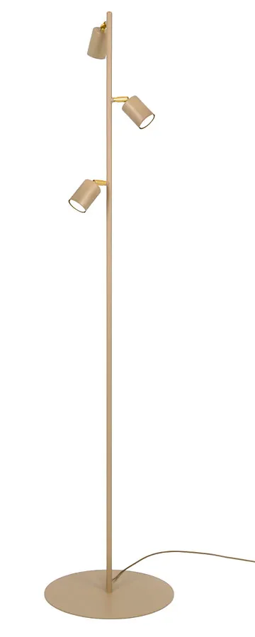 Beżowa metalowa lampa podłogowa - P006-Orbo
