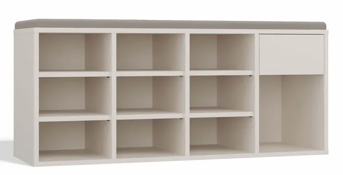 Kaszmirowa szafka na buty z siedziskiem - Serdof