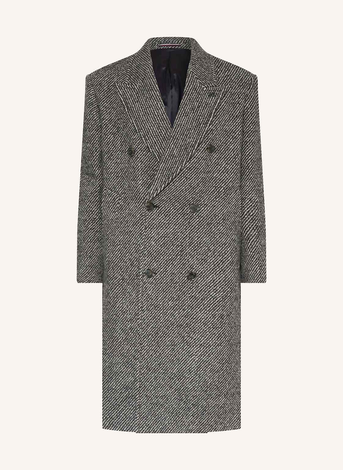 Tommy Hilfiger Płaszcz Wełniany schwarz