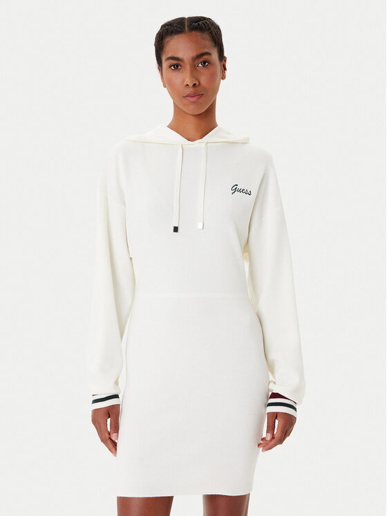 Guess Sukienka dzianinowa V5BK01 Z1152 Écru Regular Fit