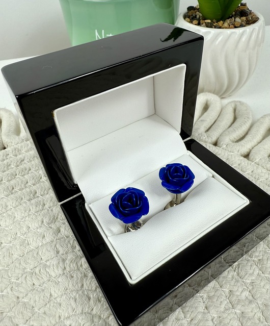 SPINKI DO MANKIETÓW koszuli mankietu kwiaty róże