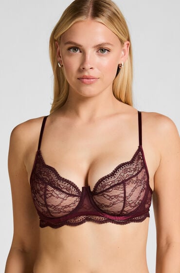 Hunkemöller Nieusztywniany biustonosz z fiszbinami Isabelle Fioletowy