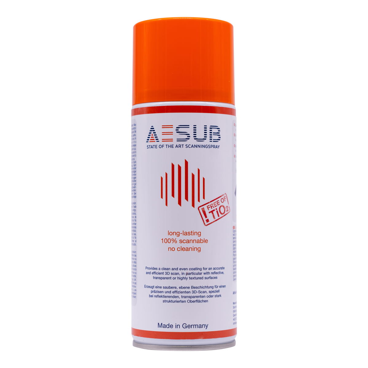 Aesub Orange - Długotrwały Odparowujący Spray Do Skanowania 3d - 400 Ml