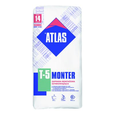 Atlas Szybkowiążąca zaprawa montażowa MONTER T-5 25 kg