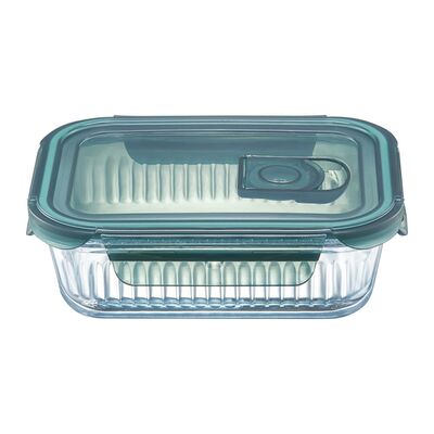 Pojemnik żaroodporny Rillet prostokątny z pokrywą 640 ml transparentny