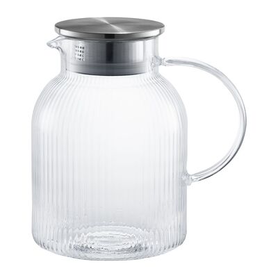 Dzbanek szklany Curly 1,7 l transparentny