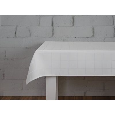 Obrus Squares 110 x 160 cm biały