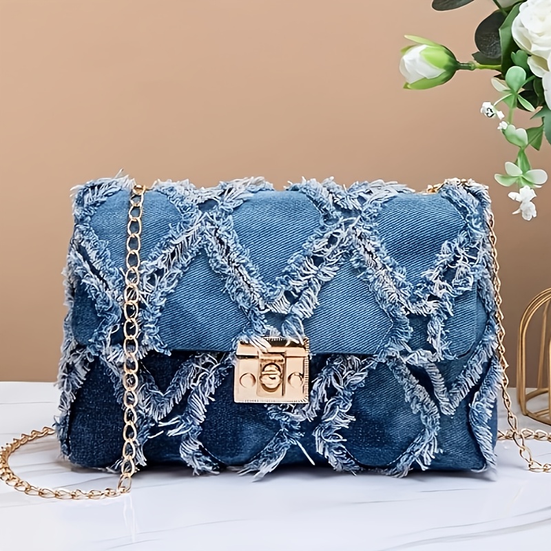 TEMU Patchworkowa Torba Na Ramię Dla Kobiet, Nowoczesna Kratka Mała Kwadratowa Torba, Damska Torba Na Łańcuszku Do Codziennego Użytku