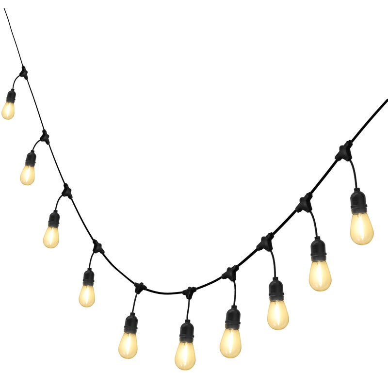 Girlanda Glen Clear czarna IP44 10 x LED Inspire