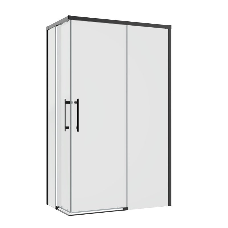 Kabina prysznicowa prostokątna Remix 120 x 70 x 195 cm czarna Sensea
