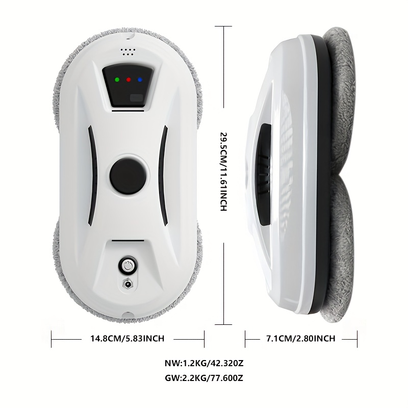 TEMU Robot do Czyszczenia Okien Automatyczny z Inteligentnym Rozpylaniem Wody, Elektryczny do Szkła i Zewnętrznych Powierzchni w Budynkach Wysokich