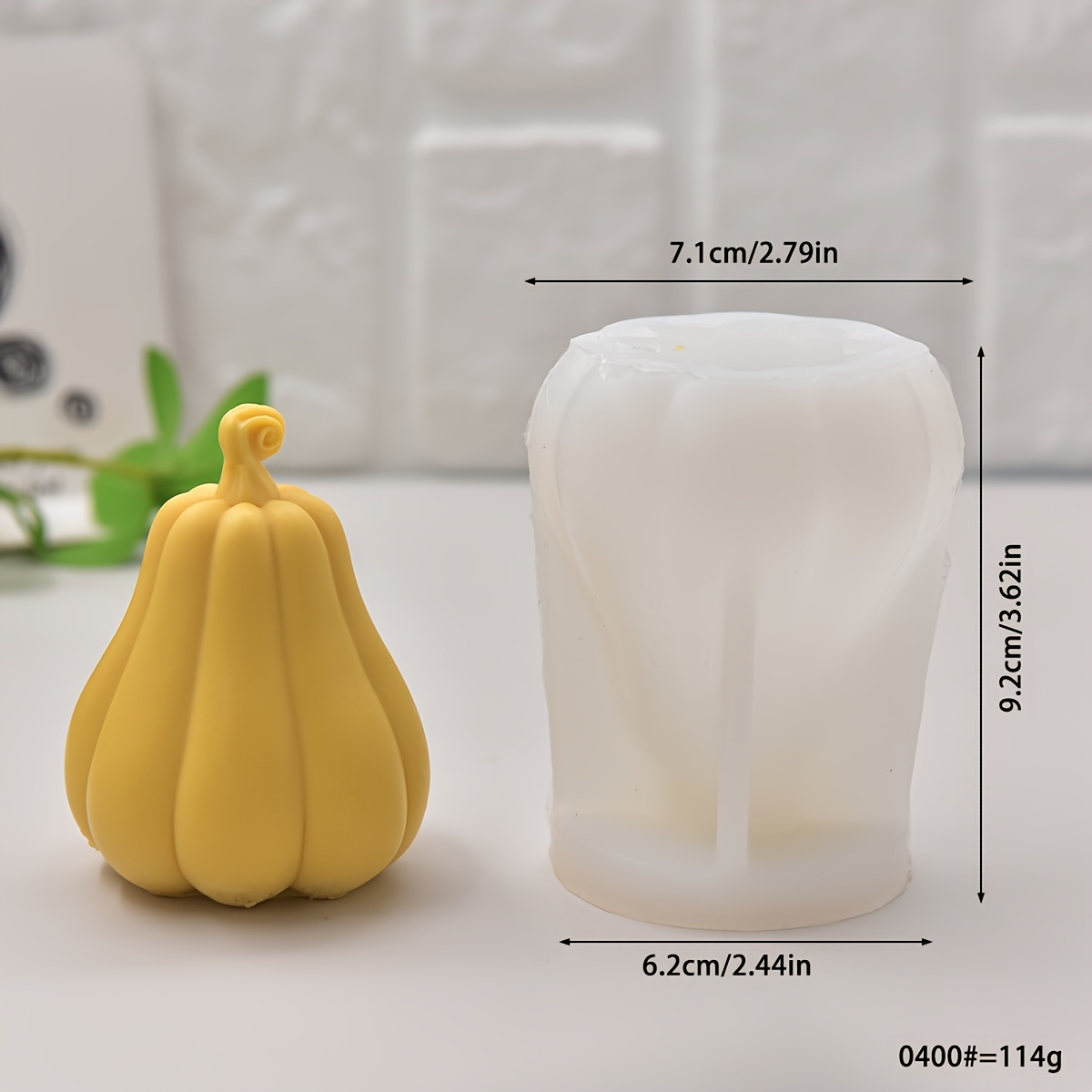 TEMU 1 szt. Silikonowa Forma na Halloween z Dynią – Wielokrotnego Użytku, Różne Rozmiary i Kolorowe Wzory do Robienia Mydła, Świec, DIY, Dekoracje