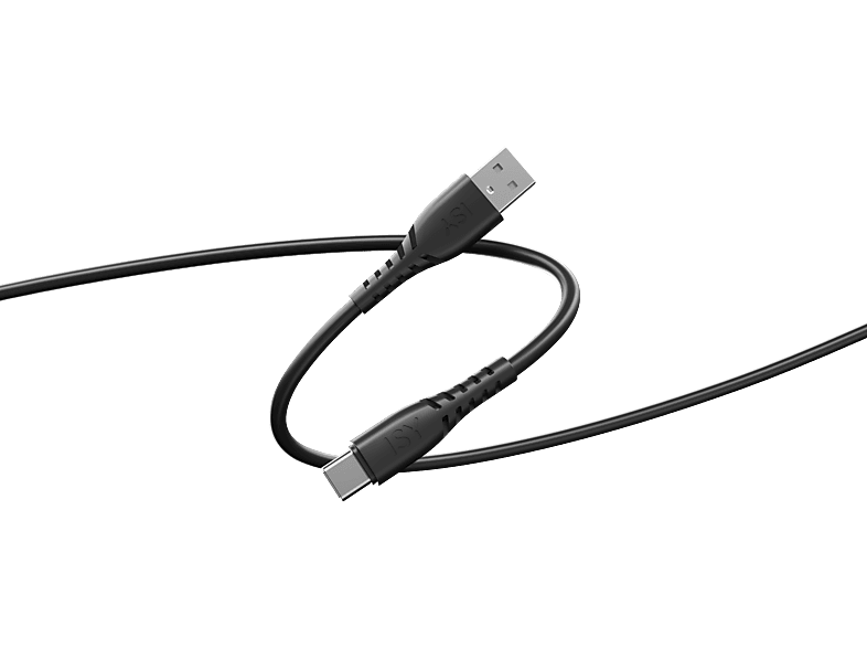 Kabel ISY IUC-1117 USB-A do USB-C 15cm Czarny