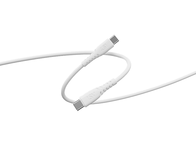 Kabel ISY IUC-1110 USB-C do 15cm Biały