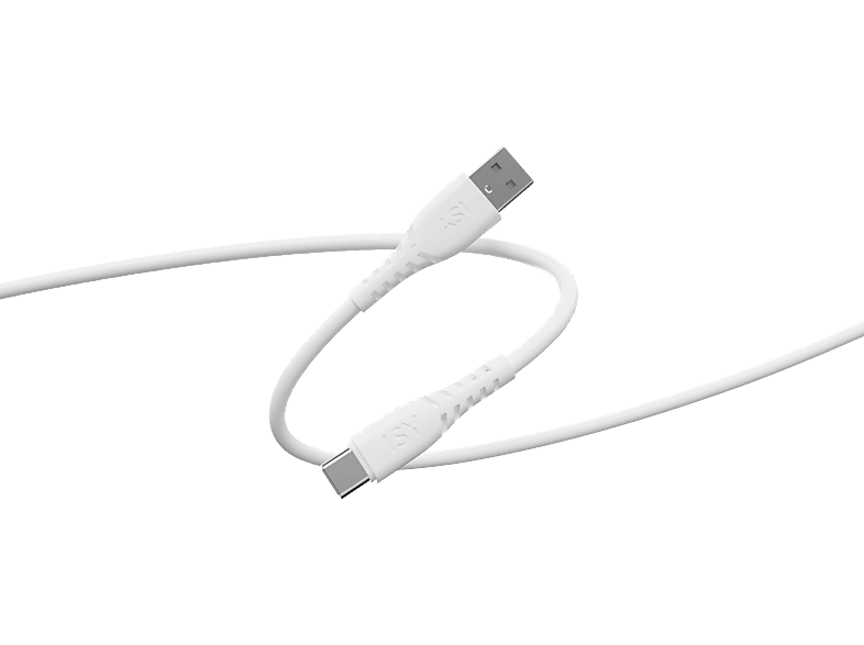 Kabel ISY IUC-1101 USB-A do USB-C 60cm Biały