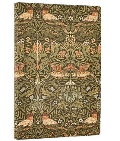 Paperblanks Kalendarz książkowy mini 2026 Morris Birds - kalendarz
