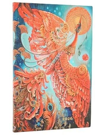 Paperblanks Kalendarz książkowy maxi 2026 Firebird - kalendarz