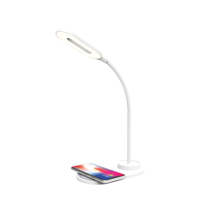 Lampka biurkowa LED z ładowarką indukcyjną Tina wireless biała