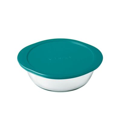 Naczynie żaroodporne CookStore okrągłe z pokrywką 1 l transparentny