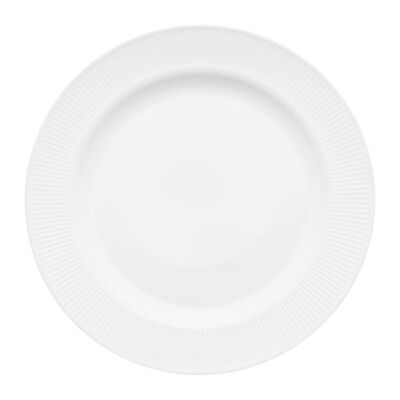 Talerz deserowy Curly 17,6 cm biały