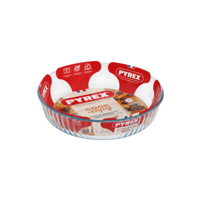 Forma żaroodporna CookEnjoy do tarty 26 cm wysoka transparentny PYREX