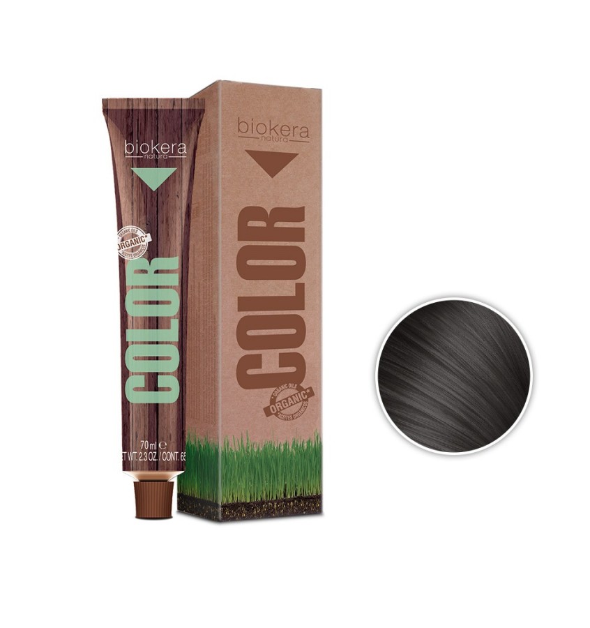 Biokera Natura Natura Color, trwała farba do włosów z olejkami roślinnymi, 5.11, 70ml