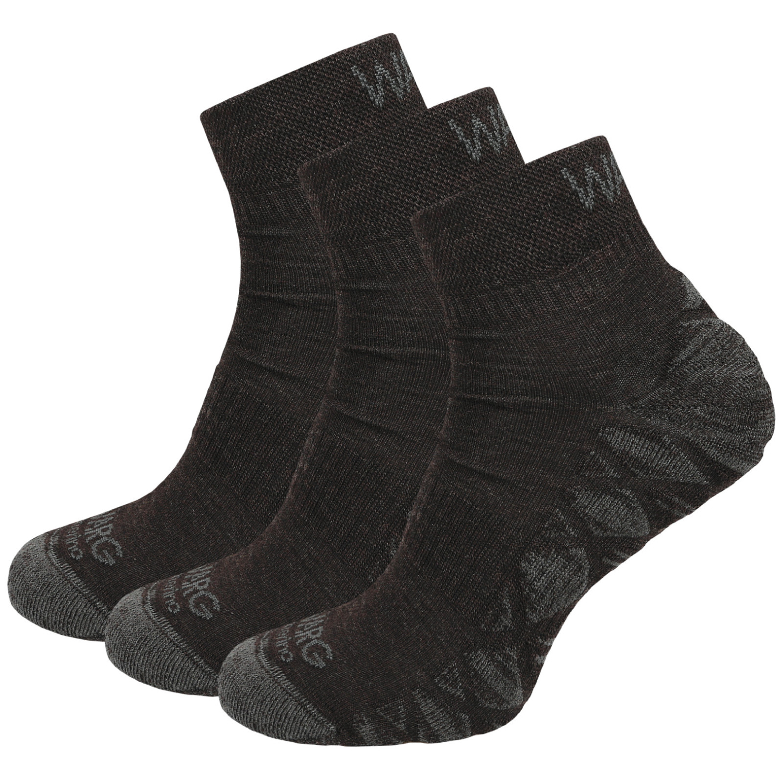 Skarpetki Warg Endurance Merino Mid 3-pack Rozmiar skarpet: 39-42 / Kolor: brązowy