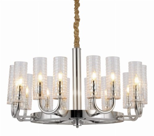 Lumina Deco Nowoczesny Chromowany Żyrandol Donatti W16