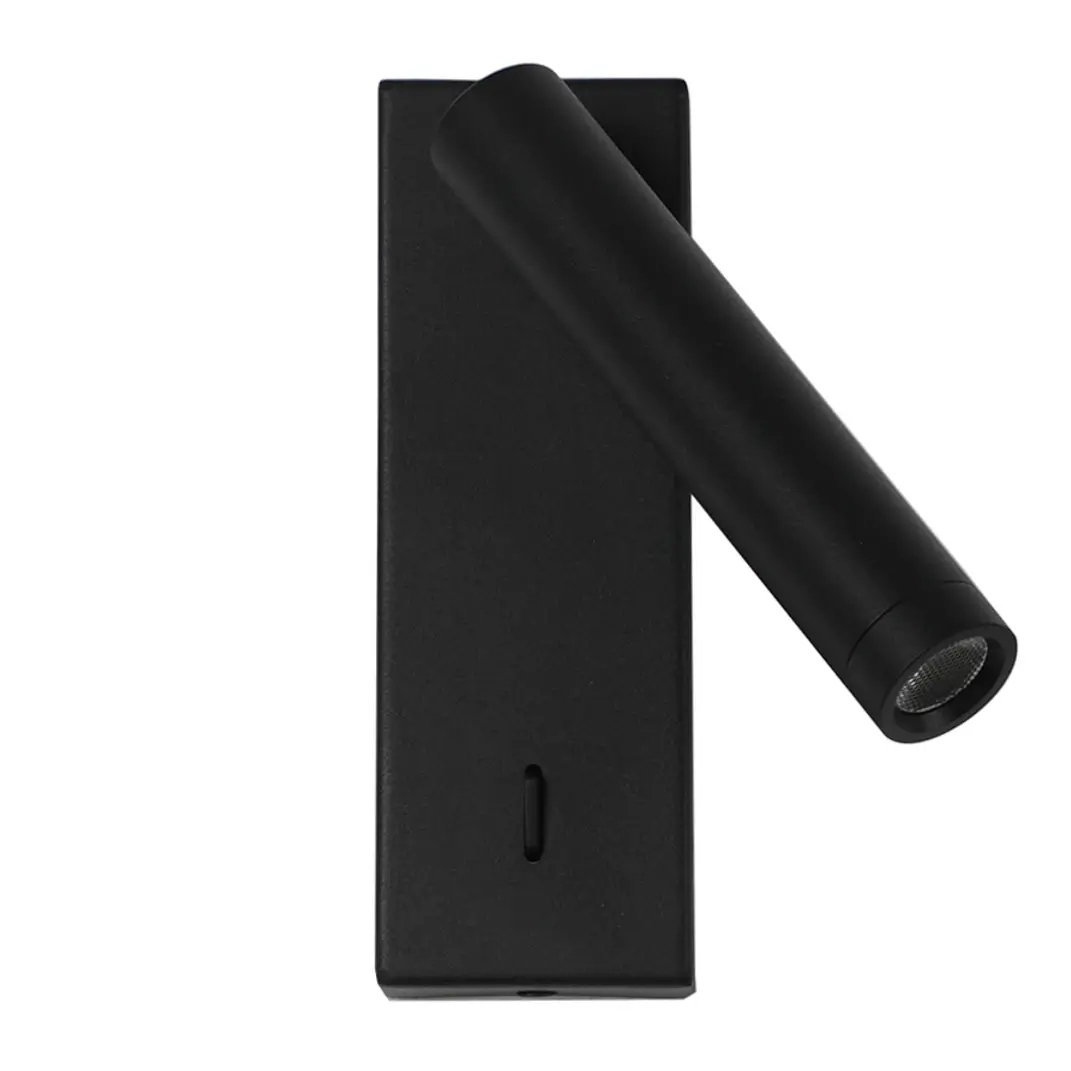 Regulowany kinkiet ścienny Cali WL-21017-BL LED 2,5W 3000K tuba czarna