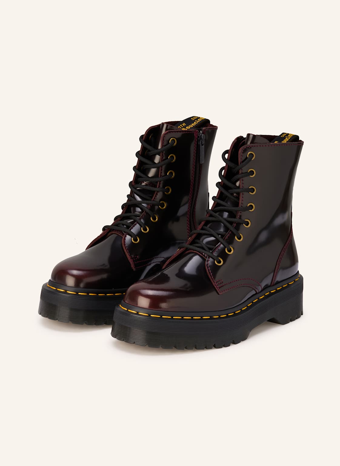 Dr. Martens Botki Sznurowane Jadon Arcadia rot