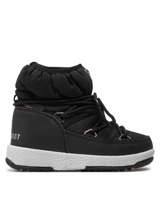 Moon Boot Śniegowce Jr Girl Low Nylon Wp 34051800001 Czarny