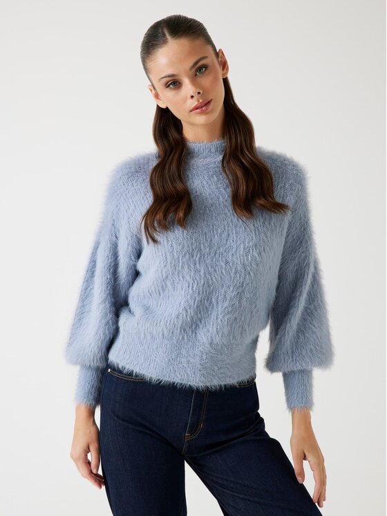 Guess Sweter 167547 Niebieski Classic Fit