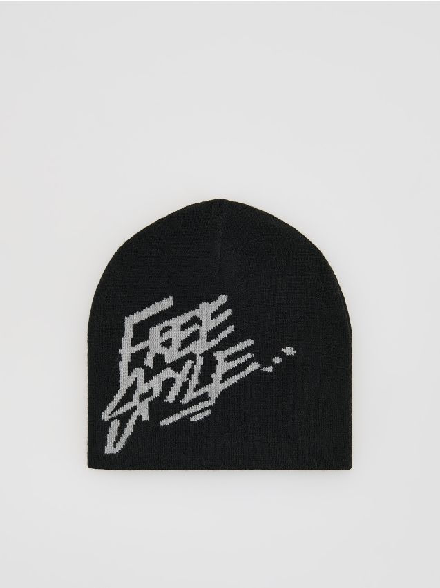 Reserved - Czapka z nadrukiem - czarny